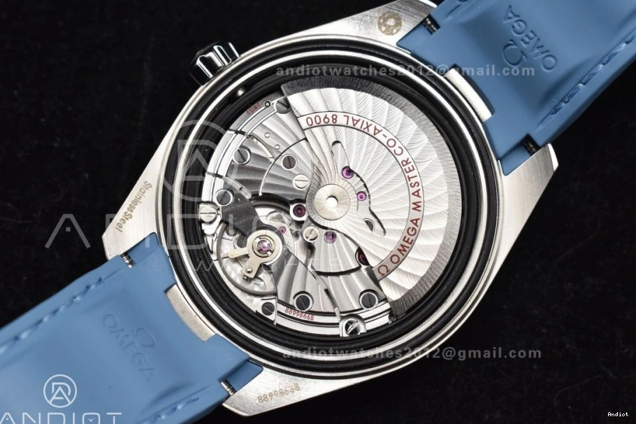 1:1 Summer on Terra Dial Clone Blue VSF Super Strap Blue Rubber A8900 Best 41mm Edition Aqua 1103